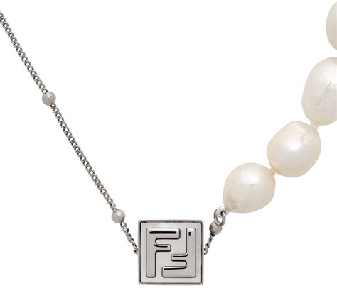 fendi silver necklace|Fendi forever necklace.